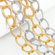 2m/Packung mattfarbene Metalllegierung O-förmige Kette, 1,5x2cm ovale offene Vintage-Stil Glieder, für Armbänder, Fußkettchen, Schmuck-DIY, Frauen-Halsketten-Herstellung, Kostüme, ungewickelter, einfacher Kettengrosseinkauf