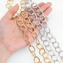 2m/Packung mattfarbene Metalllegierung O-förmige Kette, 1,5x2cm ovale offene Vintage-Stil Glieder, für Armbänder, Fußkettchen, Schmuck-DIY, Frauen-Halsketten-Herstellung, Kostüme, ungewickelter, einfacher Kettengrosseinkauf