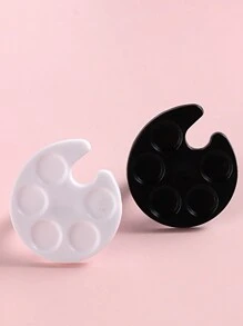 迷你美甲调色盘戒指，椭圆形指环调色盘，用于美甲颜料混合，轻巧便携，适合专业人士和家庭使用，DIY美甲用品（2个/5个），美甲用品，美甲工具，美甲艺术工具，返校季，美甲，美甲工具，适用于贴片式美甲 - 彩色 - 查看 13