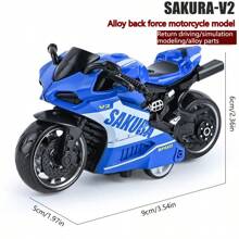 1pc Alloy Motorcycle - Metal Material - Harley Model - Ducati Model - Motorcycle Ornament - Movable - No Battery Required - Pull Back & Go - Toy Car - Birthday Gift - Christmas Gift - Perfect Gift - Presents - Toys - Multicolor - View 20