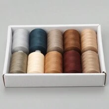 402 缝纫线套装，10 种颜色，新灰色，手工配件