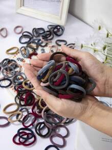 30/60/90/120pcs Basic Nylon Ealstic Hair Ties For Women Children Ponytail Hold Scrunchie Rubber Band Women Basic Hair Accessories ﻿ Ponytail Holders Hair Elastics Hair Rubber Bands Scrunchies Hair Rope Elastic Hair Tie