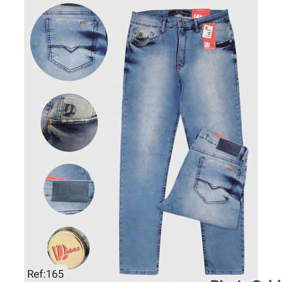 Men's Adult Jeans With Lycra Basic Skinny - Azul - Ver 1