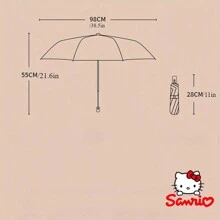 Sanrio Sanrio Pacha Dog Automatic Folding Umbrella - UV Resistant, Lightweight , Suitable For Daily Commuting Or Outdoor Exploration Summer Cooling,Beach,Travel