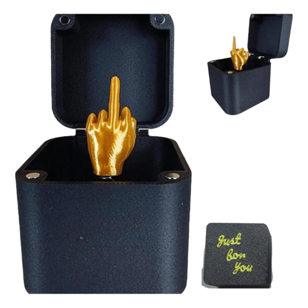 1 pièce Boîte cadeau avec doigt du milieu surprenant, boîte cadeau à gag agaçante, juste pour toi, boîte cadeau sautant à la main, décoration de bureau d'adulte drôle de boîte cadeau de farce