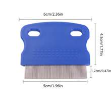 3pcs Pet Stainless Steel Flea Comb, Fine Tooth Brush For Dog Cat