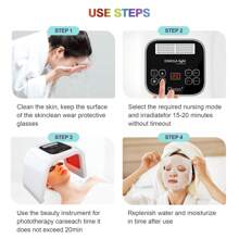 KINGSTEAM LED Facial Mask 7 Colors Therapy Face Neck - US A Type Plug(110-127V) - View 5