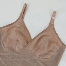 Women Sexy V-Neck Shapewear Bodysuit Tummy Control Slimming Abdomen Compression Body Shaper Underwear Body Sculpting Tank Top Snatched Waist Body Suit Waist Trainer - 米色 - 查看 10