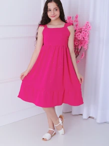 WOMEN'S DRESS FOR CHILDREN'S GIRLS - Rosa - Ver 3