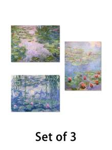 1pc Frameless Claude Monet, Water Lilies Impressionist Landscape Painting | Vintage Flower Print | Printable Wall Art - Multicolor - View 12