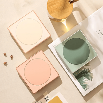 Sottobicchiere riscaldante, mantiene caldo il latte, il caffè, colori macaron, pad per tazza con isolamento a temperatura costante di 55°C, base riscaldante USB per tazze, regalo tazza riscaldante