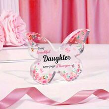 Tấm Acrylic hình con bướm - Quà tặng sinh nhật con gái độc đáo, cá nhân hóa, chân thành từ bố và mẹ, lý tưởng cho Ngày của Mẹ, Lễ kỷ niệm Ngày lễ tình nhân, Tiệc mừng em bé, Quà tặng Phục sinh cho bé gái/bé trai - Nhiều màu - Xem 4