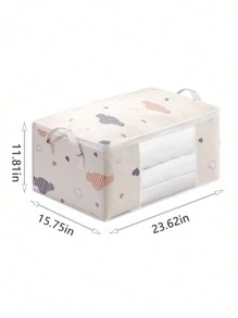 Quilt Opbergtas Cartoon Bedrukte Kleding Grote Capaciteit Quilt Tas Stofdicht Vochtbestendig Verhuis Verpakkingstas Groot