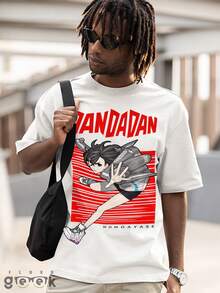 T-Shirt Shirt Dandadan Anime Momoayase Transformation Japanese Drawing Aira Momo Okarun Otaku Ref 1475 FLUXOGEEK - 白色 - 查看 4