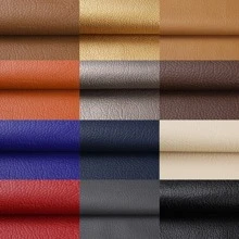 54 X 36 Inch Faux Leather Fabric Upholstery Pleather Marine Vinyl With Cotton Backing Litchi Pattern For Handmade DIY Sewing Crafts - White - View 2