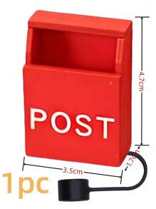 1 szt. Mini pokrywka ze słomką w kształcie kiosku, pasuje do kubków 30 oz i 40 oz, wielokrotnego użytku silikonowa osłona słomki, pasuje do słomek 10 mm (0,4 cala), akcesoria do kubków, kreatywna atmosfera, dekoracja ze słomki, odpowiednia na Walentynki, Boże Narodzenie, prezenty na Halloween, prezenty urodzinowe dla mężczyzn i kobiet