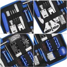 Kit De Herramientas Reparación De Joyero/relojero 185 Piezas Para Desmontar Y Reemplazar Componentes De Pilas De Reloj - Negro - Ver 4