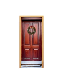 Decorative Christmas Door Cover In Sublimated Fabric 0.85x2.10 - FCP-245 - View 2
