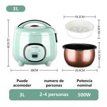 Tumey 3L Rice Cooker With Steamer, Separate Rice And Soup Cooker, 6 Cooking Functions, Soup, Porridge, Rice, Etc, Suitable For Home Kitchens, Outdoor Camping And RVs - View 9