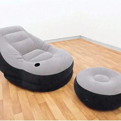 - Lounge Chair Inflatable Grey/Black