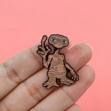 1pc Cartoon Animal Style Casual Zinc Alloy Brooch Decor Pendant Dress Accessories Pin For Clothes Bag Charm