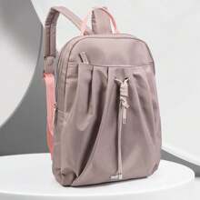 1 chiếc Balo vải Oxford xếp ly nhiều màu dành cho nữ, Túi du lịch thường ngày dung tích lớn thích hợp sử dụng hàng ngày - Nhiều màu - Xem 12