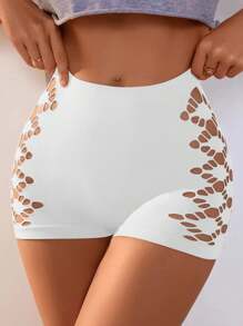 4PCS Women's High-Waisted Hollow Panties, Comfortable And Stylish