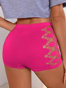4PCS Women's High-Waisted Hollow Panties, Comfortable And Stylish