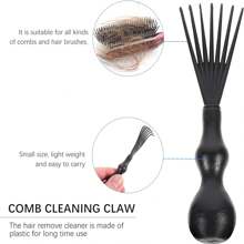 新款通风卷发刷，用于定义和塑造卷发 - 适合卷发女性的造型刷，1 件多功能梳子清洁梳子脱毛器，由 Candybrush 设计