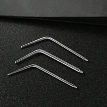 CURVED TAPER PIERCING SURGICAL STEEL - 銀色 - 查看 4