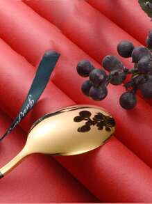 3pcs Black Stainless Steel Fork, Spoon, Chopsticks Set, Portable Flatware Set With Storage Box, Suitable For Back To School, Work, Camping, Gathering,School Supplies - Black - View 5