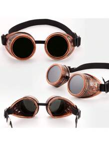 1pc New Sell Vintage Steampunk Goggles Glasses Cosplay Punk Gothic Party - Multicolor - View 4