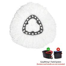 1 đầu lau nhà thay thế tương thích với cây lau nhà O-Cedar/Viled EasyWring Spin Mop - Đầu lau bằng sợi nhỏ có thể giặt được - Đầu lau nhà thay thế dễ vệ sinh, Vệ sinh, Nhà bếp - trắng - Xem 8