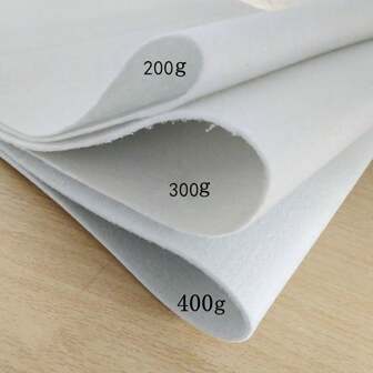 1pc 200/300/400g Thickness Heat-Bonded Lining Fabric, Size 50x100cm, Single-Sided, Suitable For Wallets, Patchwork Bags, Coin Purses, Travel Bags Shaping, DIY Projects