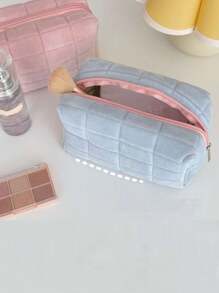 Plush Stress Relief Pillow, Large Capacity Makeup Cosmetic Bag, High-End Checkered Toiletry Storage Organizer Bag, Room Decor, Bags, Makeup Bag, Organizer, Storage, Makeup Bag, Toiletry Bag, Desk Organiser, Cosmetic Bag, Makeup Bag Makeup Pouchs, Makeup Bag, Makeup Pouch, Bag, Make Up Pouch, Makeup Bags, Small Makeup Bag, Cosmetic Bag, Christmas Gifts, Pouch, Travel, Pouch, Clutch / Small Handbag, Makeup Organizer, Pouch, Brush Holder, Mini Pouch, Large Capacity Pouch