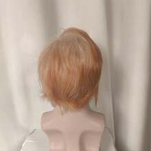 Tóc giả Tổng thống, Tóc giả Trump, Tóc giả vàng hoe bồng bềnh, Sợi chịu nhiệt cao, Đạo cụ biểu diễn, Tóc giả người nước ngoài, Tóc giả Trump - Bạch kim hai tông màu - Xem 3