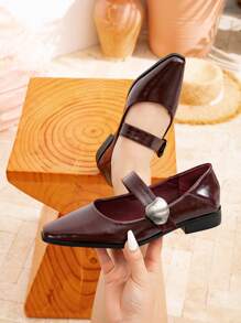 Plus Size Comfortable Flat Casual Shoes,Fashion Versatile Commute Flats