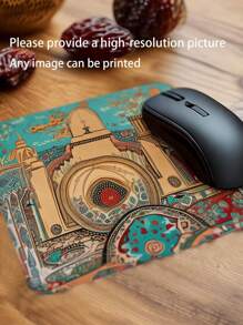 1 Peça Mouse Pad Quadrado de Borracha Personalizado com Estética Fofa para Jogos/Publicidade/Promoção Esportiva, com Descanso para Pulso Anti-Sujeira e Anti-Deslizante para Notebook e Laptop