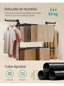 SONGMICS Drying Rack - Black - View 4