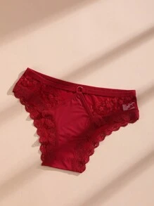 Bộ 4 quần lót ren khoét sâu thoải mái thoáng khí cho nữ - Nhiều màu - Xem 2