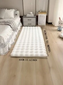 1pc Plush Rectangular Solid Color Rug, Soft High-Quality Fluffy And Easy-Clean Indoor Decorative Carpet, Suitable For Bedroom, Living Room, Sofa, Vanity, Tatami Room, Etc. Gifts Birthday Graduation