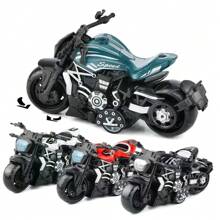 1pc Alloy Motorcycle - Metal Material - Harley Model - Ducati Model - Motorcycle Ornament - Movable - No Battery Required - Pull Back & Go - Toy Car - Birthday Gift - Christmas Gift - Perfect Gift - Presents - Toys - Multicolor - View 2