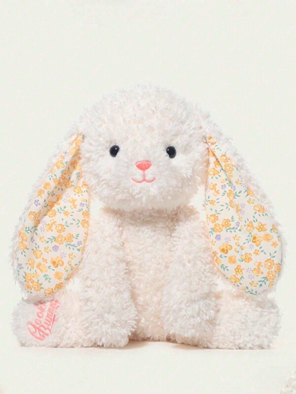 Cuddly White Rabbit Plush Toy - Perfect Gift For Friends, Ideal For Christmas & Halloween Room Decor Bunny Stuffed Animal Rabbit Stuffed Animal Christmas Gifts