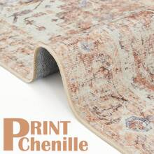 Area Rug 2x7 Runner Rug For Hallway Indoor Vintage Distressed Carpet Multi Printed Floorcover  Chenille Accent Rug Non Slip Kitchen Living Room Bedroom Dining Room