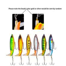 13g/10cm Large Propeller Trolling Hard Lure With Rotating Bobber, Pencil Bait
