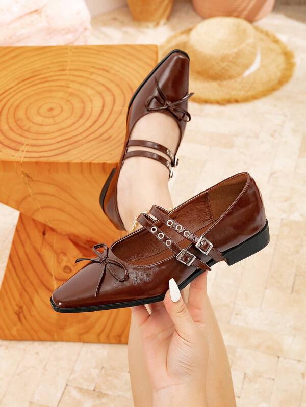 Wide Width Flat Shoes, Fashion Versatile Commuting Flat Shoes