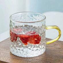12/6/4/2件套锤纹耐热玻璃杯咖啡杯果汁杯酒杯客厅茶杯办公室茶杯水杯茶具适用于家庭、办公室等。 - 彩色 - 查看 3