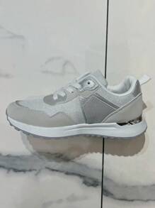 SERGIO TODZI Women's Rhinestone Decor Classic Sneakers For Daily - Silver - View 3
