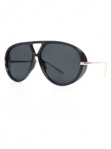 1pc Women's Big Frame Fashion Glasses, European & American Style Fashion Glasses, Outdoor Traveling & Street Style Accessories Fashion Glasses For Women Shades For Ladies Eyeglasses Fall Winter Outfits Beach Accessories Vintage Y2k Basics Business Casual Gifts For Summer Beach Vacation,Outdoor,Travel
