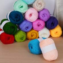 10 件/套丝纤维纱线绞线，亲肤针织，手工编织材料，适用于毛衣、围巾、帽子等 - 10PCS - 查看 4